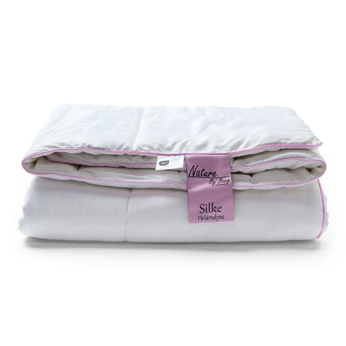 Silkedyne med 100% Mulberry silkefyld - Helårsdyne med blødt bambusbolster - Nature By Borg dyne 