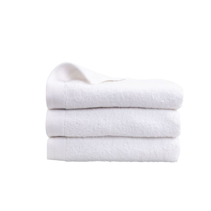 Håndklæde - 100% Blødt bomuld med høj absorberingsevne - 50x100 cm - Hvidt håndklæde fra danske By Borg