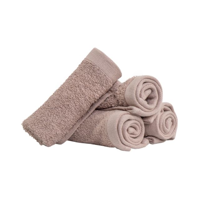 Vaskeklude 4-pak - 100% Blødt bomuld med høj absorberingsevne - 30x30 cm - Rosafarvet vaskeklude fra danske By Borg