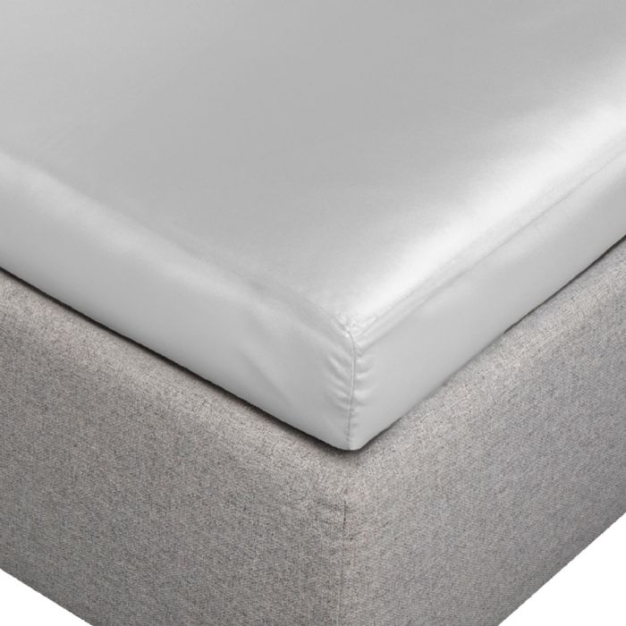 Silkelagen - Kuvertlagen 90x200x8 cm - Grå - 100% morbærsilke - By Borg